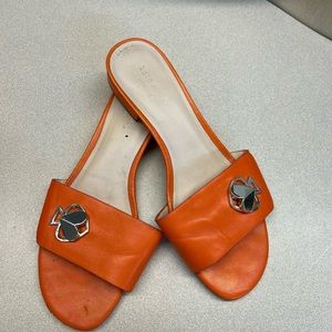 Orange Kate Spade Slides Size 6.5